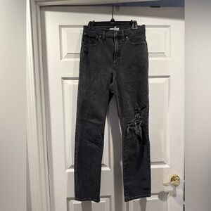 Madewell Women's Black Straight Leg Jeans
